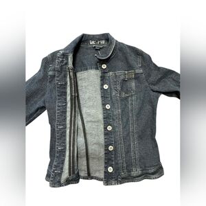 FDJ French Dressing Denim Jean Jacket Size Small EUC